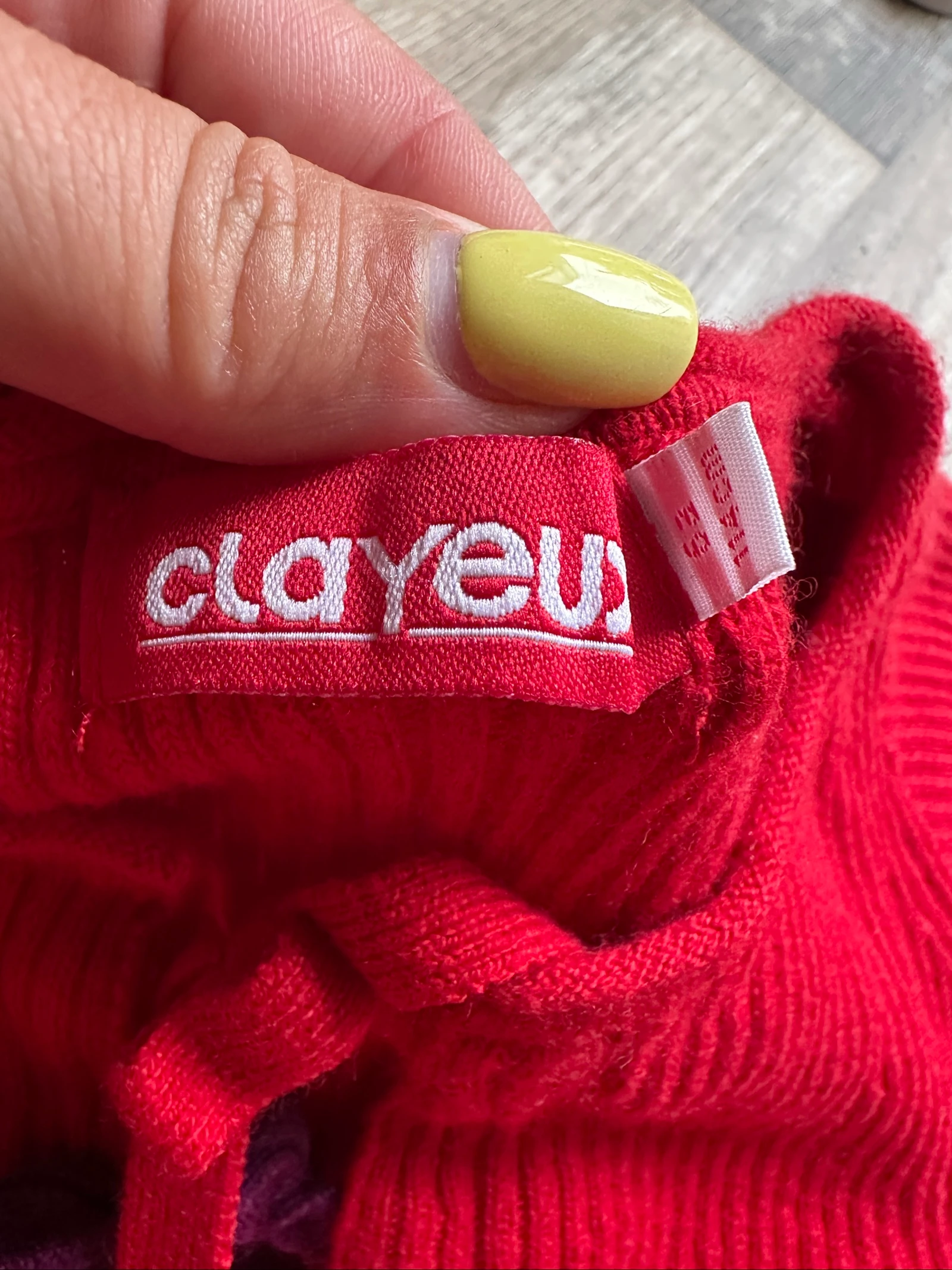 Gilete vermelho listrado Clayeux para meninas – 6 anos – Muito bom estado – photo 2